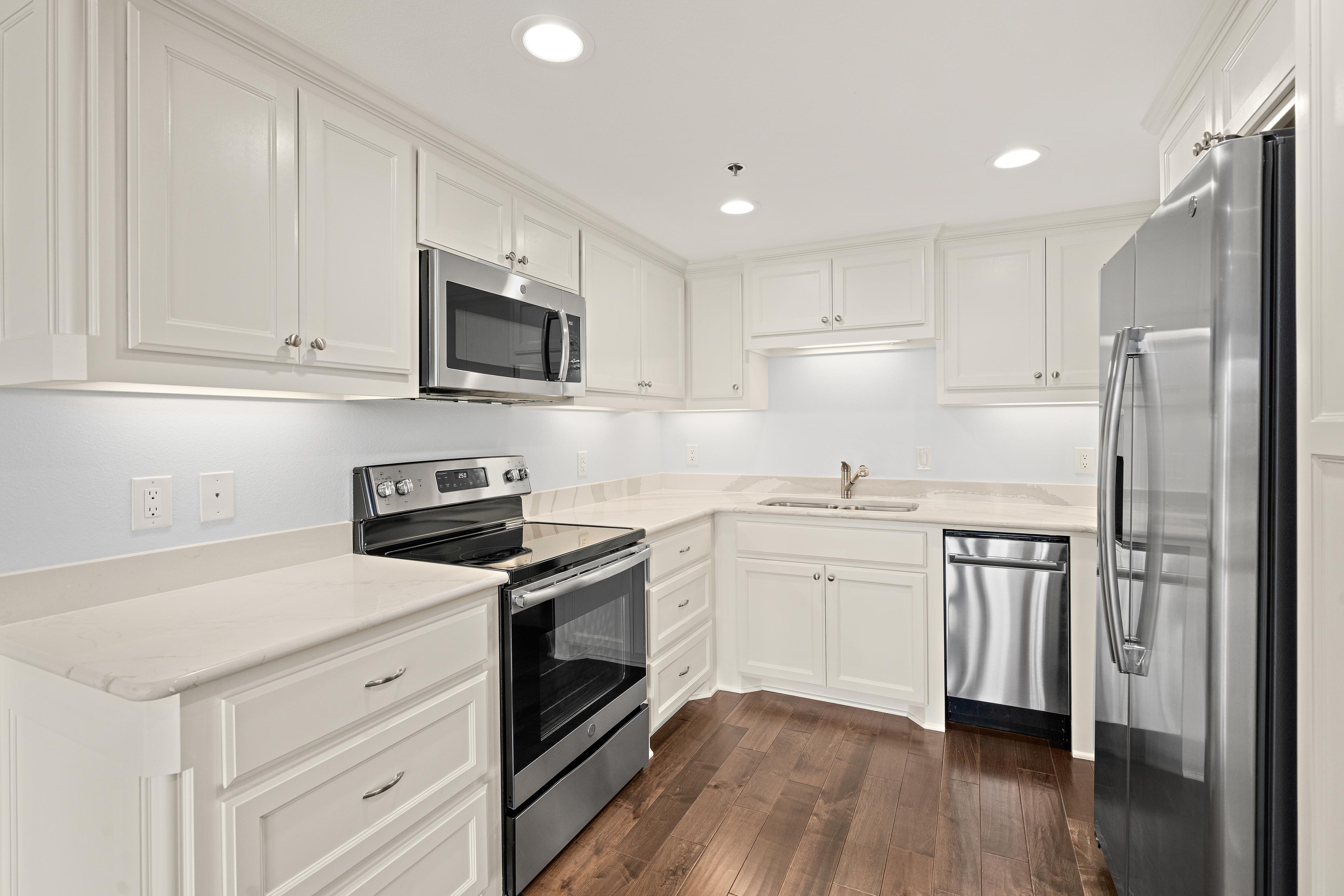 A kitchen from the Carter floor plan.