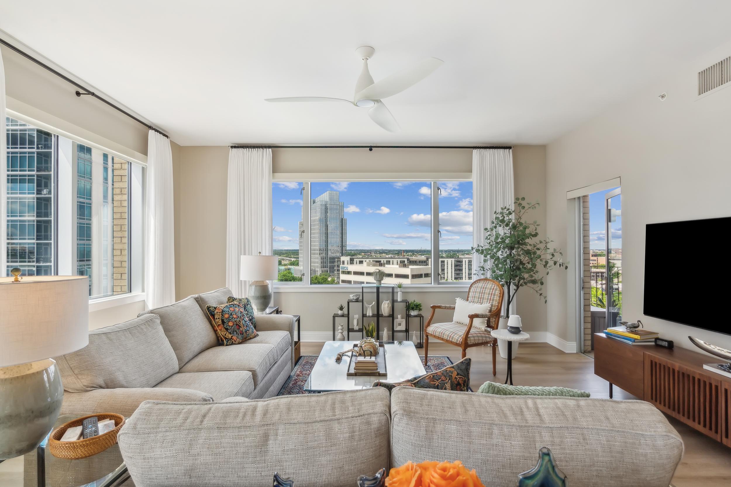 A living room from the Meadows floor plan.