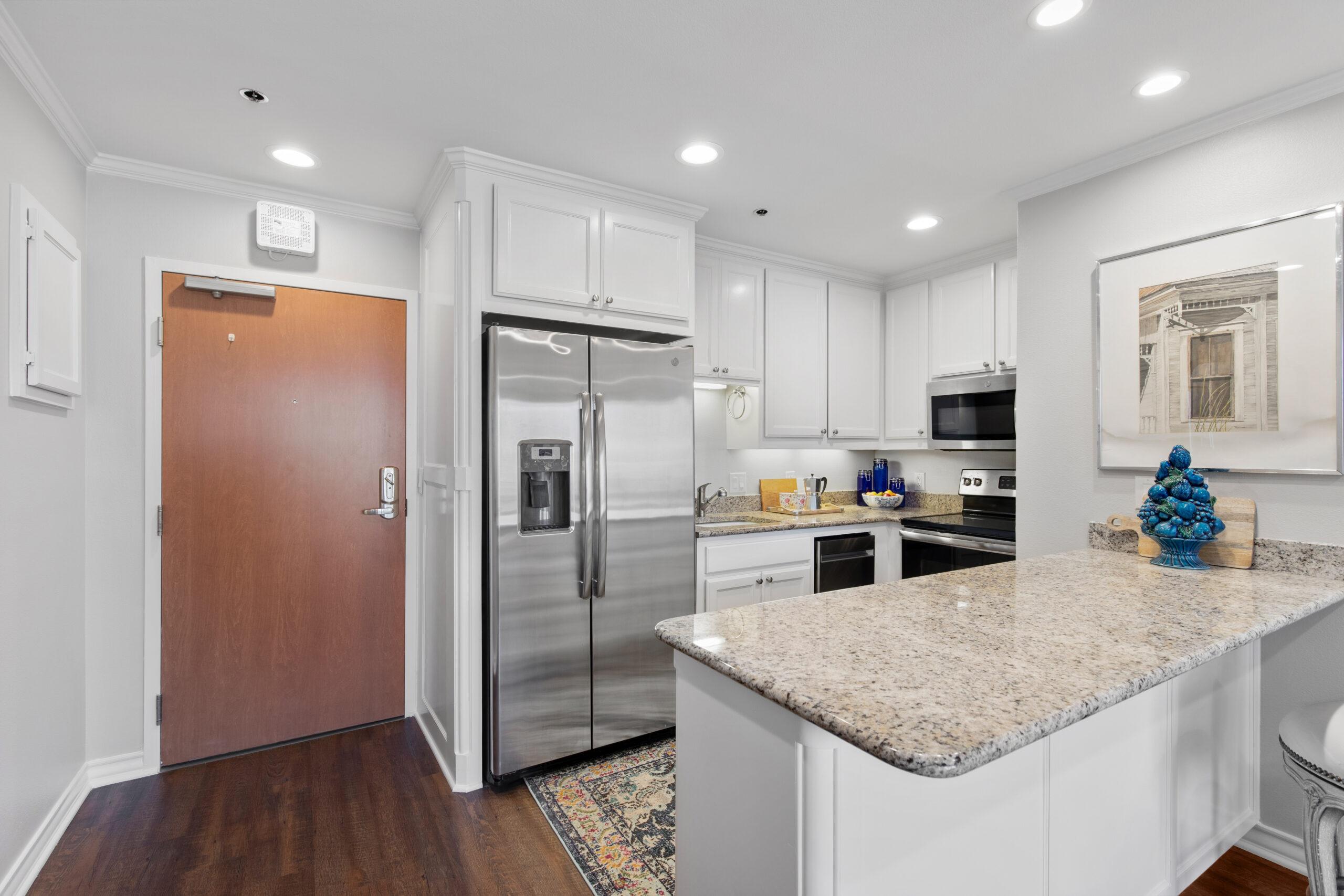 Full kitchen shot in The Cobb floor plan at Trinity Terrace