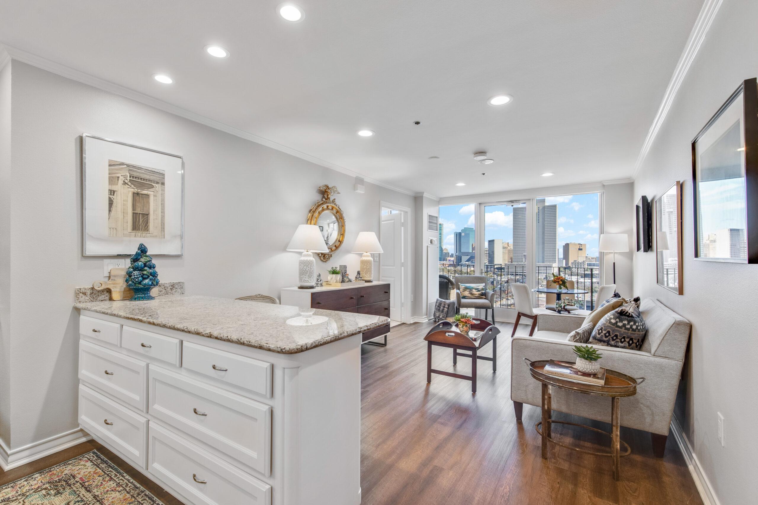 Prep area of the kitchen in The Cobb floor plan at Trinity Terrace