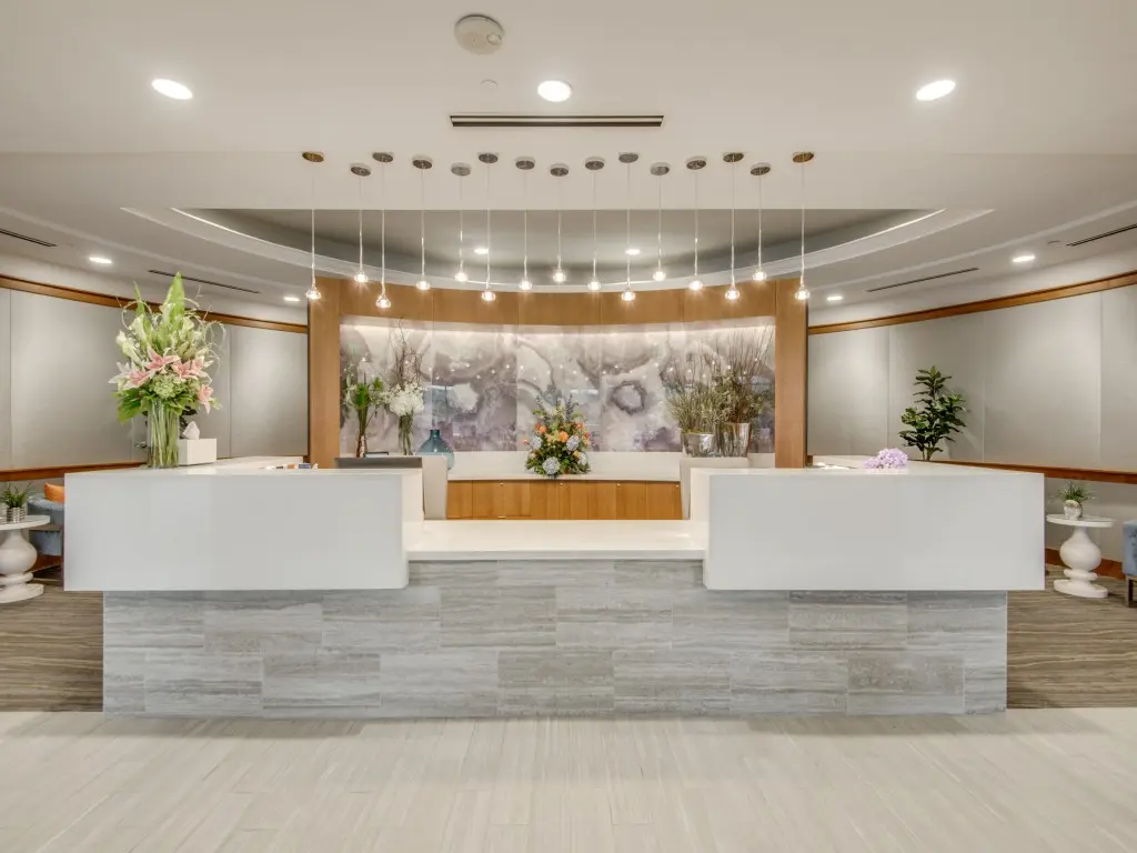 Trinity Terrace reception area.